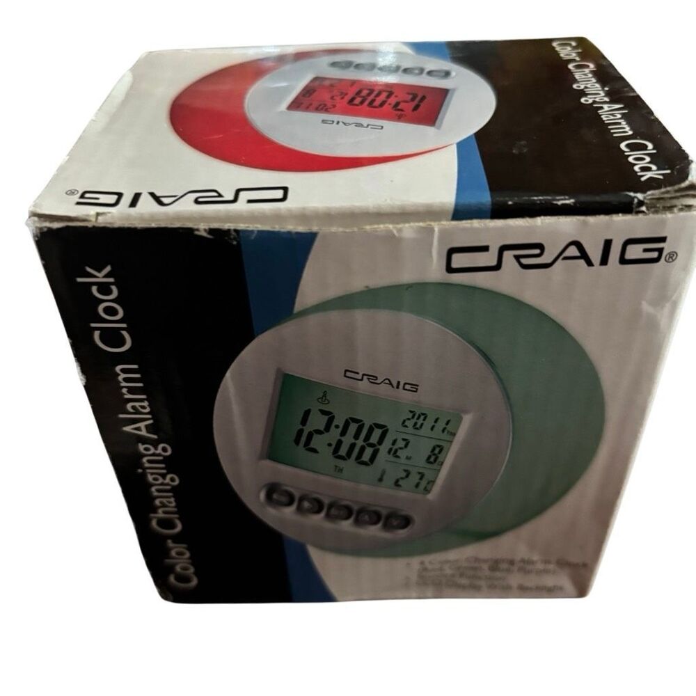 Craig Color Changing Alarm Clock *New* - Picture 5 of 6